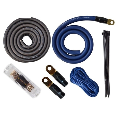 Low Voltage Amplifier Wiring Kits Complete CCA dengan Kabel OFC RCA dalam True 0 Gauge