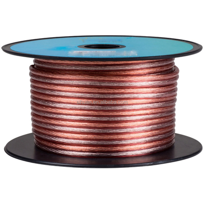Gold Connector High End Flexible Speaker Wire PVC Tidak Terlindung