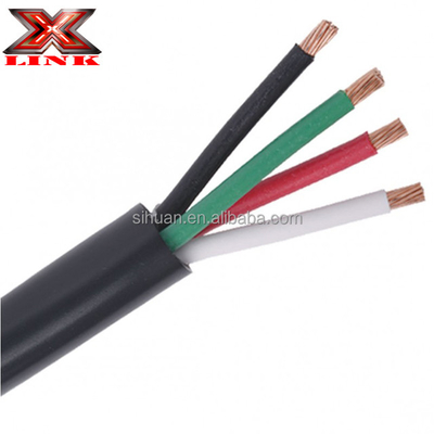 Stranded konduktor Perkakas rumah Listrik Wire 14 ga x4c 18awg x3c di Hitam atau Putih