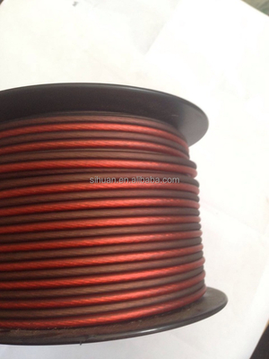 Tembaga Inner Konduktor Disesuaikan Diameter Luar Mobil Audio 12 Gauge Speaker Wire Kabel