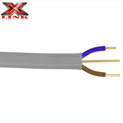 VDE 0281 Kabel Tembaga Stranded Bahan Isolasi PVC Twin Earth TPS Wire