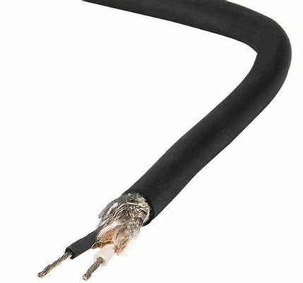Gold Connector Braid Shielding Microphone Audio Cable 0.22mm2 0.35mm2 untuk Clear Sound
