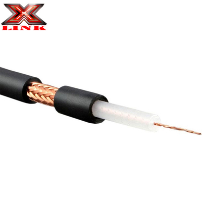 Low Attenuation RG213 Coax Cable 50 Ohm Dengan Jacket PVC Dan Perisai Pelet Tembaga