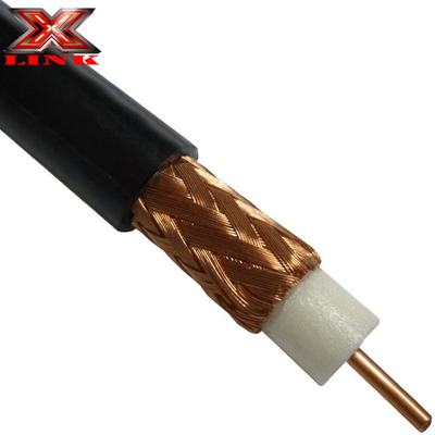 Low Attenuation RG213 Coax Cable 50 Ohm Dengan Jacket PVC Dan Perisai Pelet Tembaga