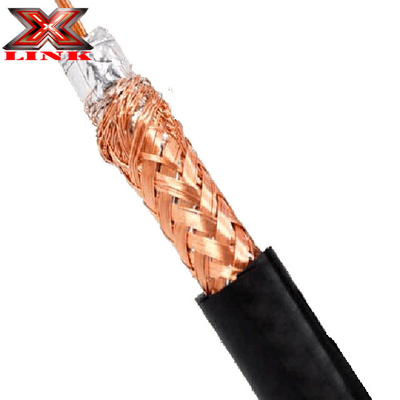 Low Attenuation RG213 Coax Cable 50 Ohm Dengan Jacket PVC Dan Perisai Pelet Tembaga