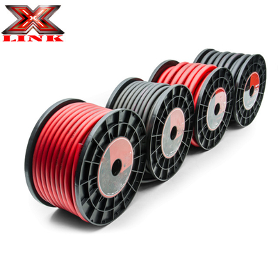 Jumlah konduktor yang disesuaikan Soft PVC Jacket Mobil Amp Instalasi 4/8 Gauge Power Wire