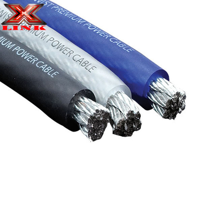 Konduktor Aluminium Lapisan Tembaga Kabel Listrik Audio Mobil Fleksibel dengan Isolasi PVC 0 4 8 Gauge dalam Warna Apa pun