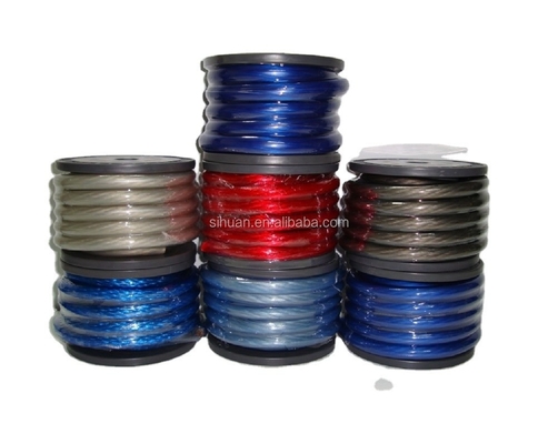 Full CEA-2015 yang sesuai dengan Car Audio 4 Gauge Power Wire PVC Terisolasi