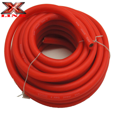 0 Gauge Kabel Daya Mobil Kawat untuk Permintaan Pelanggan Bahan Isolasi PVC dan CCA / OFC / Konduktor Tembaga