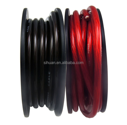 CCA Konduktor Mobil Audio Ground Power Wire Transparan Jaket PVC Top Flex 4 AWG Gauge