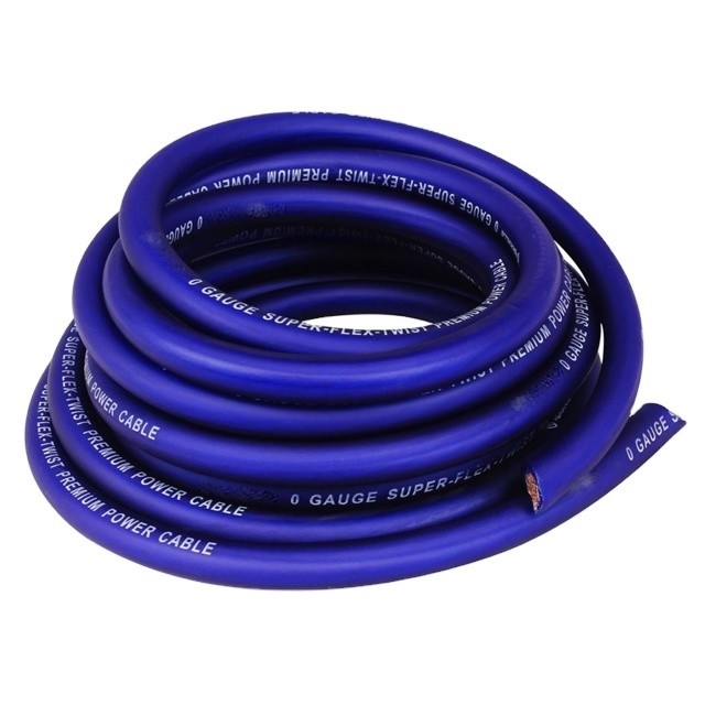 SAEJ 1128 Stinger True Gauge 1/0 AWG Twisted OFC Car Audio Power Wire untuk Kinerja