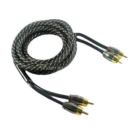 5m Gold Connector CCA Conductor Audio bulk RCA Kabel Untuk Mobil Sistem Rumah Integrasi Audio