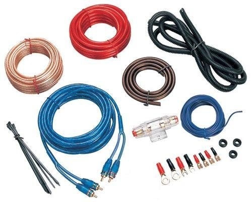 Koaksial Konektor Jenis Mobil Audio Amplifier OFC Installation Wiring Kit