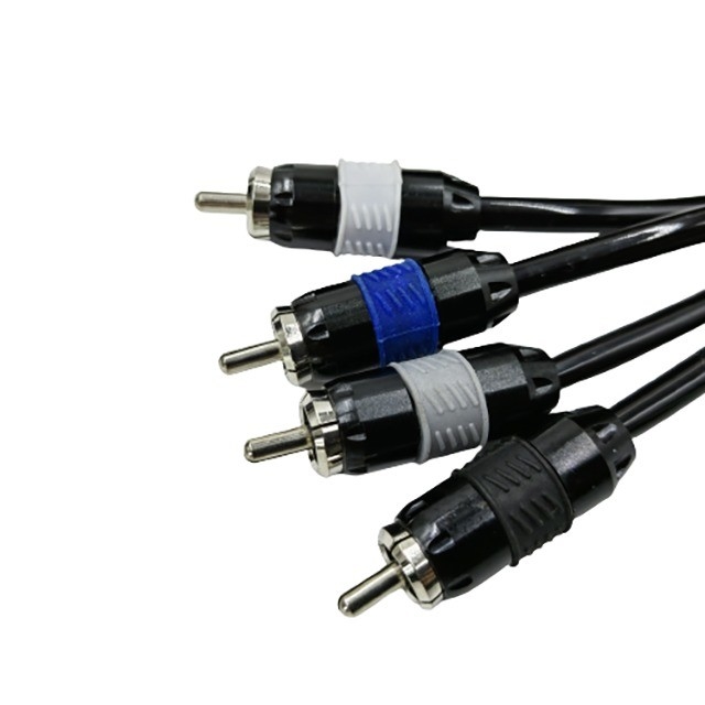 Soft PVC Jacket Tembaga RCA Kabel Dengan OFC Konduktor Dalam Warna Apa pun