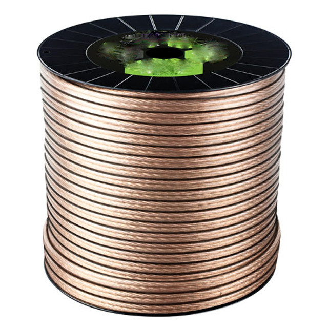 Multimedia 16 Gauge 2 Konduktor Speaker Standar Wire Roll dengan warna konektor emas