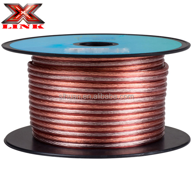 Gold Connector 16 Gauge AWG Speaker Cable Wire untuk Non-Shielded Audio Systems