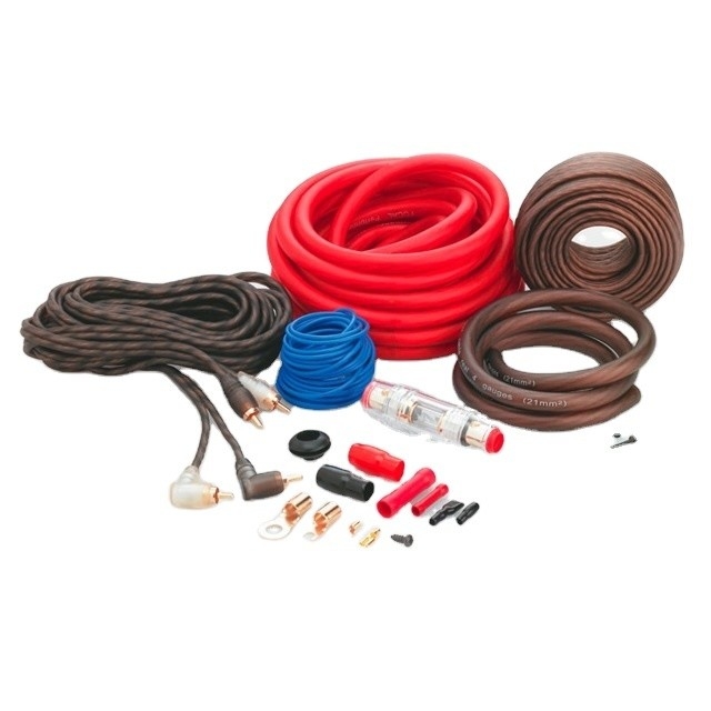 4 Gauge Car Amplifier Wiring Kit dengan PVC Insulation Material dan CCA atau OFC Conductor
