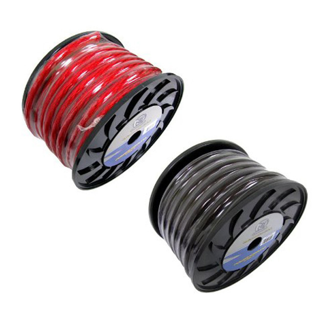 0 Gauge OFC Frosted Power Cable untuk upgrade sistem audio mobil pada tegangan rendah