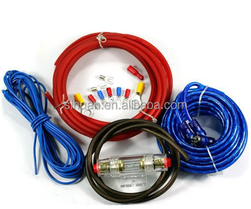 Hot Performance Double Shielded RCA Cable Kit untuk Amplifier Audio Mobil Profesional