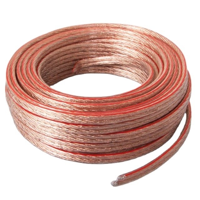Kabel Speaker Translucent Non-Shielded Diameter Luar 3.0x6.0mm untuk Suara Luar Biasa