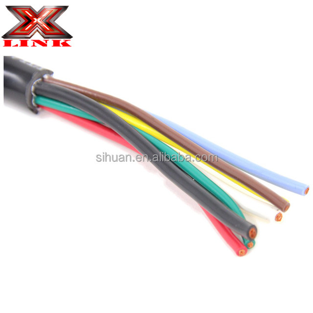 14 Gauge Kabel Led Tegangan Rendah Pvc fleksibel bergaris 10 12 14 16 18 Gauge