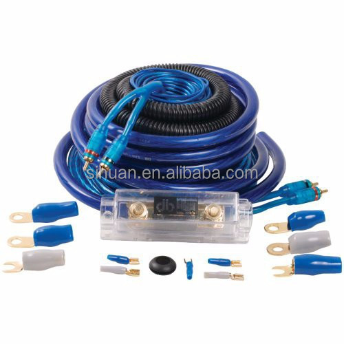 Kit Pengkabelan Amplifier Audio Mobil dengan Jenis Konektor RCA dan Warna Kabel yang Dapat Dikustomisasi