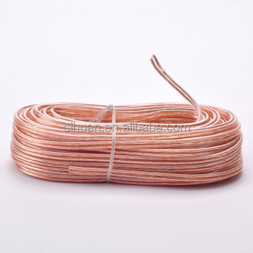 Diameter Luar Disesuaikan dan Stereo Konektor Tipe Soft PVC Mobil Amplifier Speaker Wire
