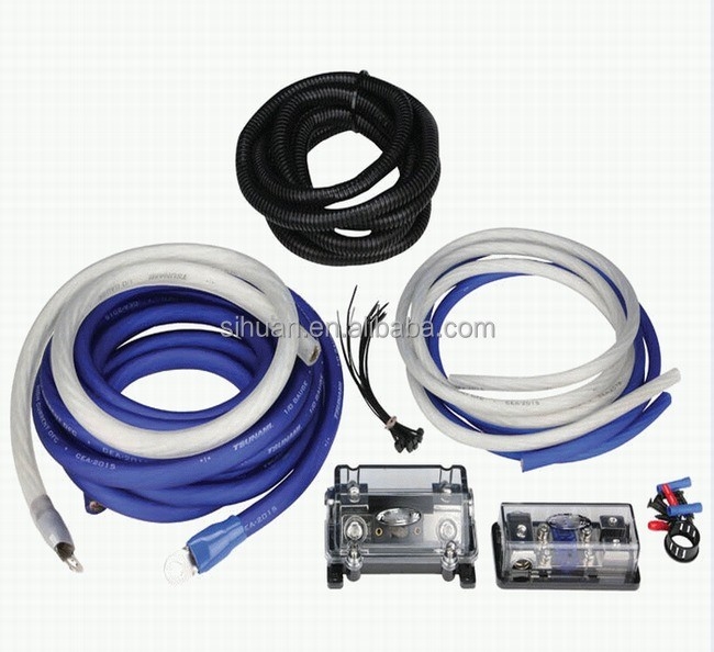 OFC Konduktor 0 2 4 6 8 AWG Gauge GA Mobil Audio Kabel Kit untuk Speaker System