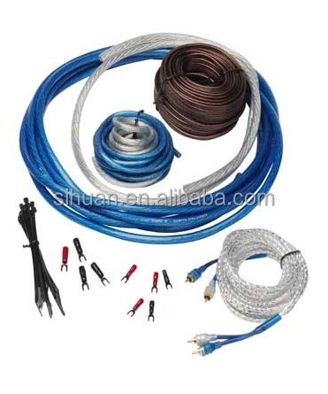 Set Kabel Sistem Audio Mobil Tercanggih dengan Jacket PVC Lembut dan 4 Kabel RCA