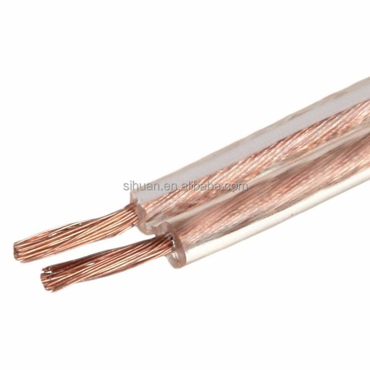 Flat Speaker Wire 18 AWG Flat Cable dengan RCA Connector Type CE Certified