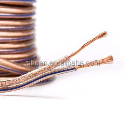 Jas PVC bening 14AWG Speaker fleksibel Wire 200 Feet / 60,9 Meter Untuk Rumah Dan Mobil Speaker