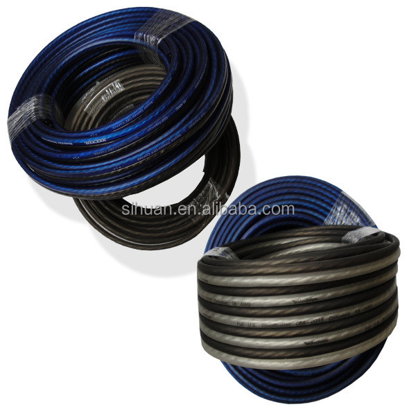 Kabel Kabel Speaker OFC dengan Diameter Luar Tinggi 12 Gauge untuk Sistem Audio