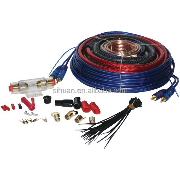 4 Gauge Car Amp Wiring Kit dengan Kompatibilitas Tegangan Rendah dan Isolasi PVC