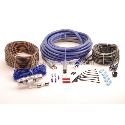 Low Voltage Car Audio System Wiring Kit dengan Opsi Warna Kabel yang Dapat Dikustomisasi PVC / Soft PVC Jacket