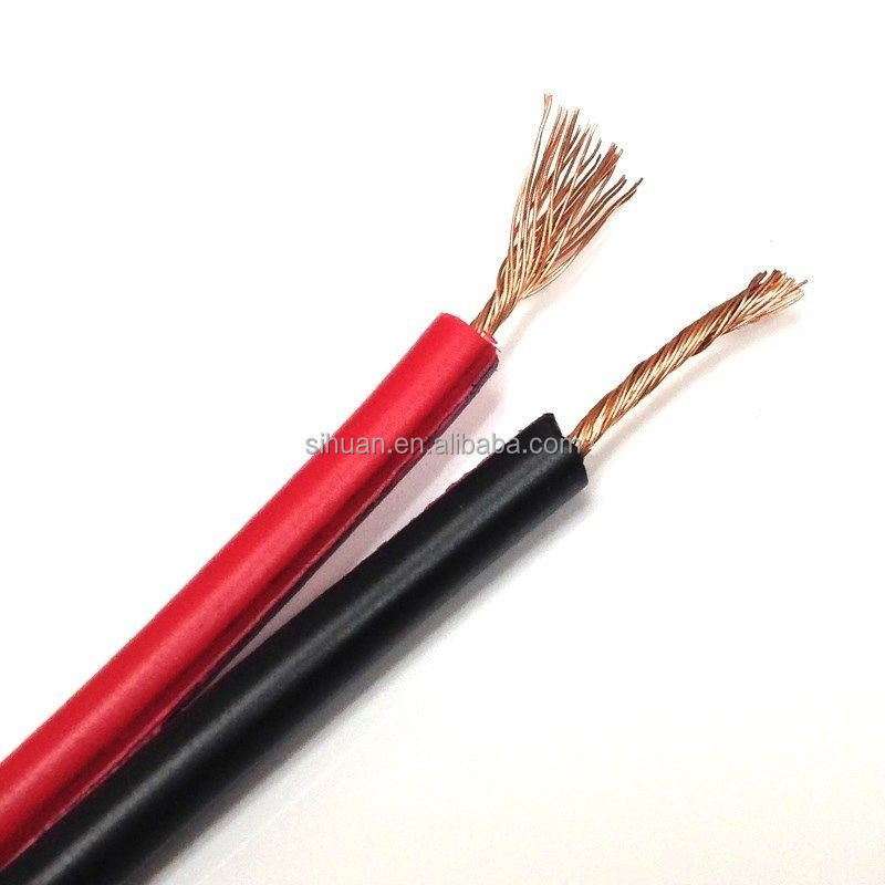 Home Theater 12 Gauge Stranded Wire Merah dan Hitam PVC Jacket Speaker Kabel untuk Sistem Audio