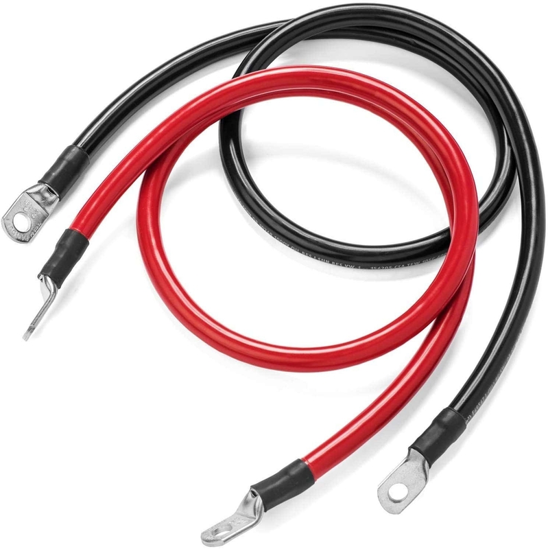 5/16 'Lug Terminal 12inch Tined Tembaga Baterai Inverter Kabel untuk Mobil Truk RV Solar