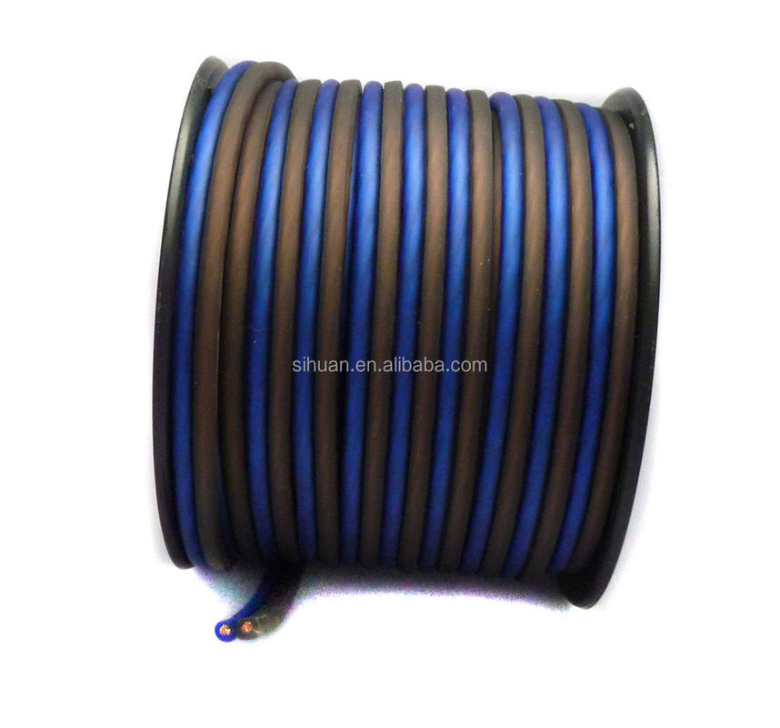 CE Disetujui 14 Gauge Stranded Wire Speaker Kabel dengan Konduktor Tembaga Bare Setiap Spesifikasi Diameter Luar