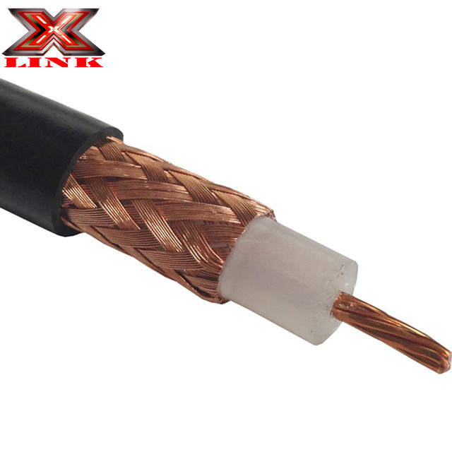 Low Attenuation RG213 Coax Cable 50 Ohm Dengan Jacket PVC Dan Perisai Pelet Tembaga