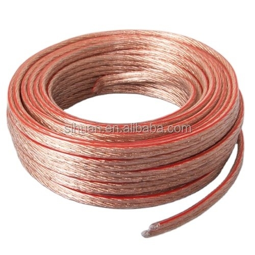 Kabel Speaker Transparan Fleksibel 16 Gauge CCA dengan Konduktor Dalam OFC Sertifikasi CE