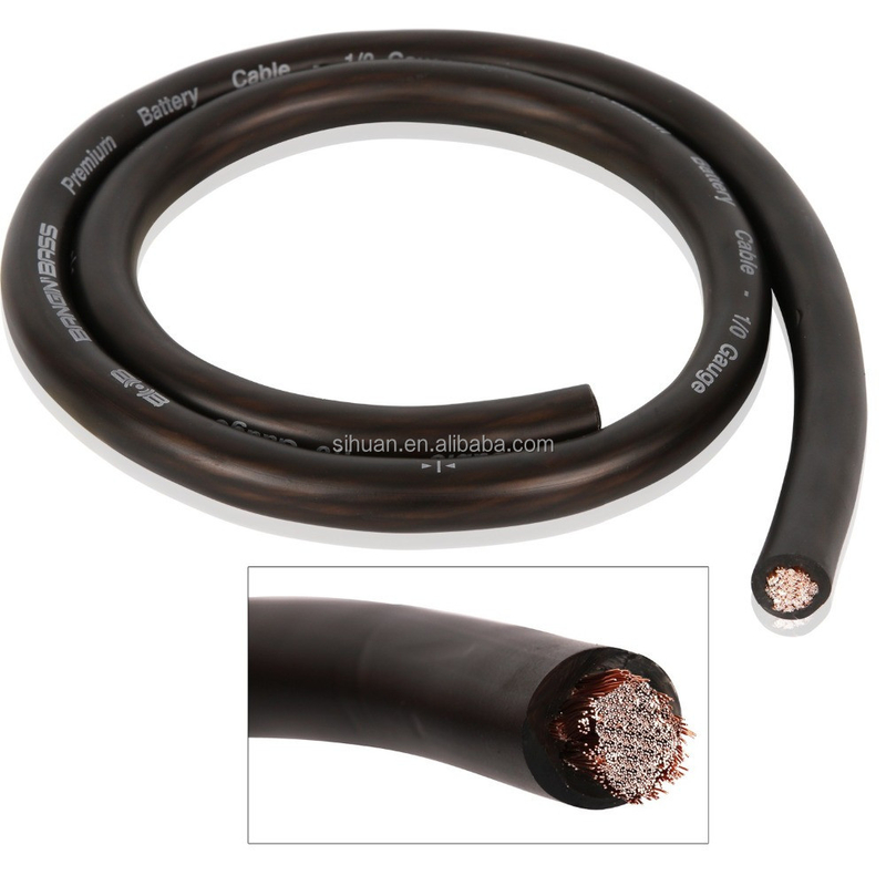 Jumlah konduktor yang disesuaikan Soft PVC Jacket Mobil Amp Instalasi 4/8 Gauge Power Wire