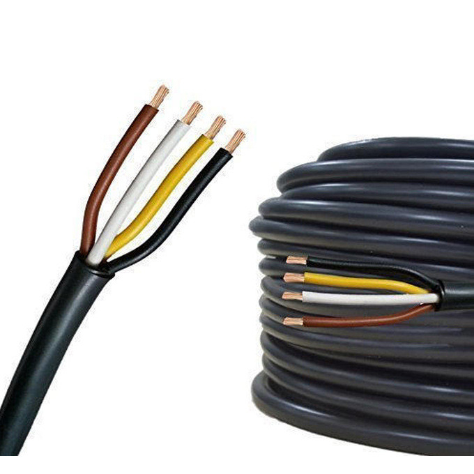 RVV Flexible PVC Jacket Flat Wire Electrical Cable untuk pemasangan dan pemeliharaan yang mudah dalam aplikasi industri